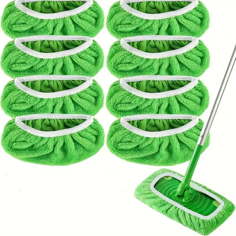 12-Pack: Reusable Mop Pads Refill Compatible with Sweeper Mop