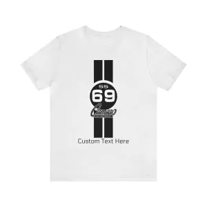 1969 Camaro SS  Single Stripes Personalized Jersey Short Sleeve Tee