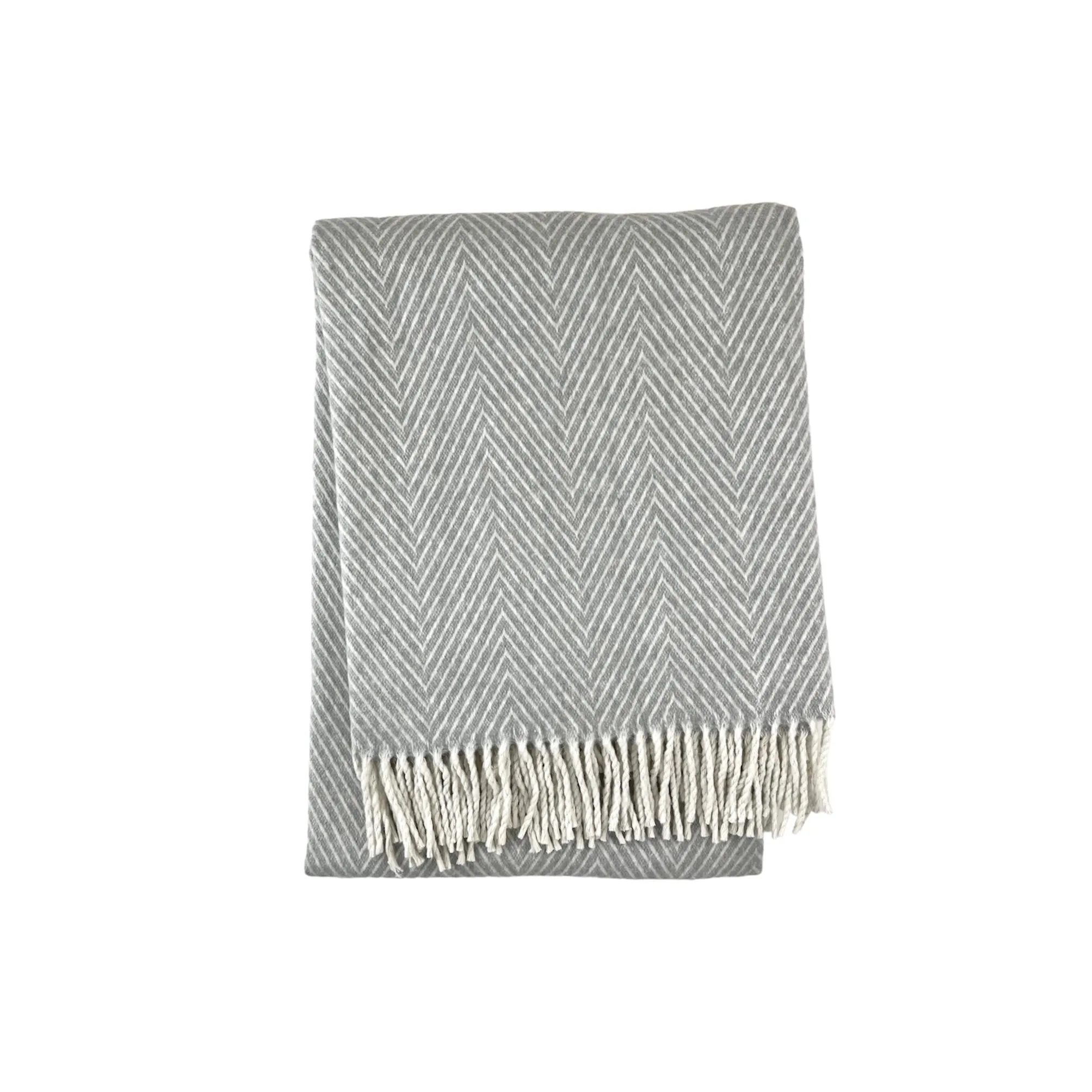 532 - Herringbone Recycled Cotton Throw 51" x 67"