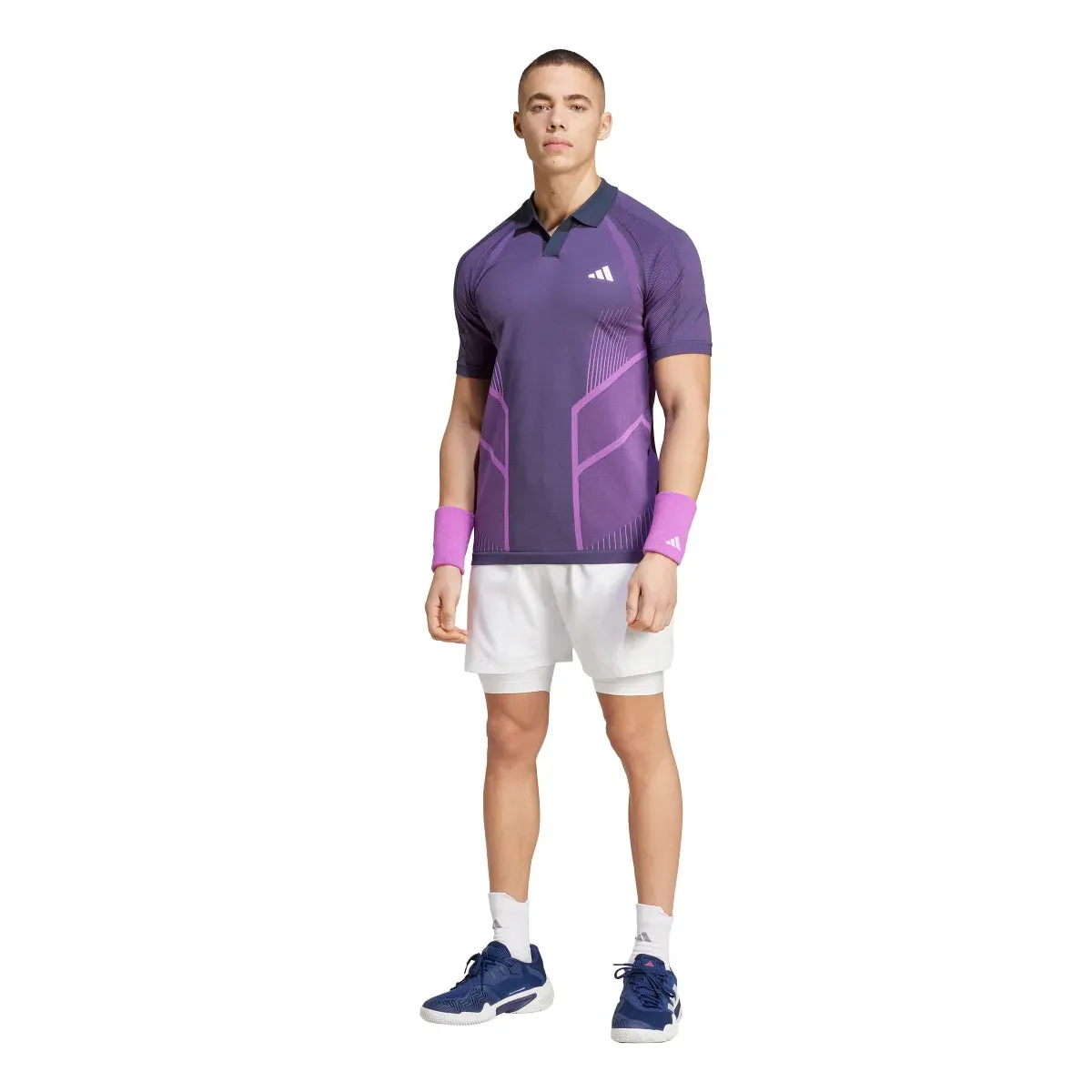 adidas Men's Tennis Pro Seamless AEROREADY FreeLift Polo