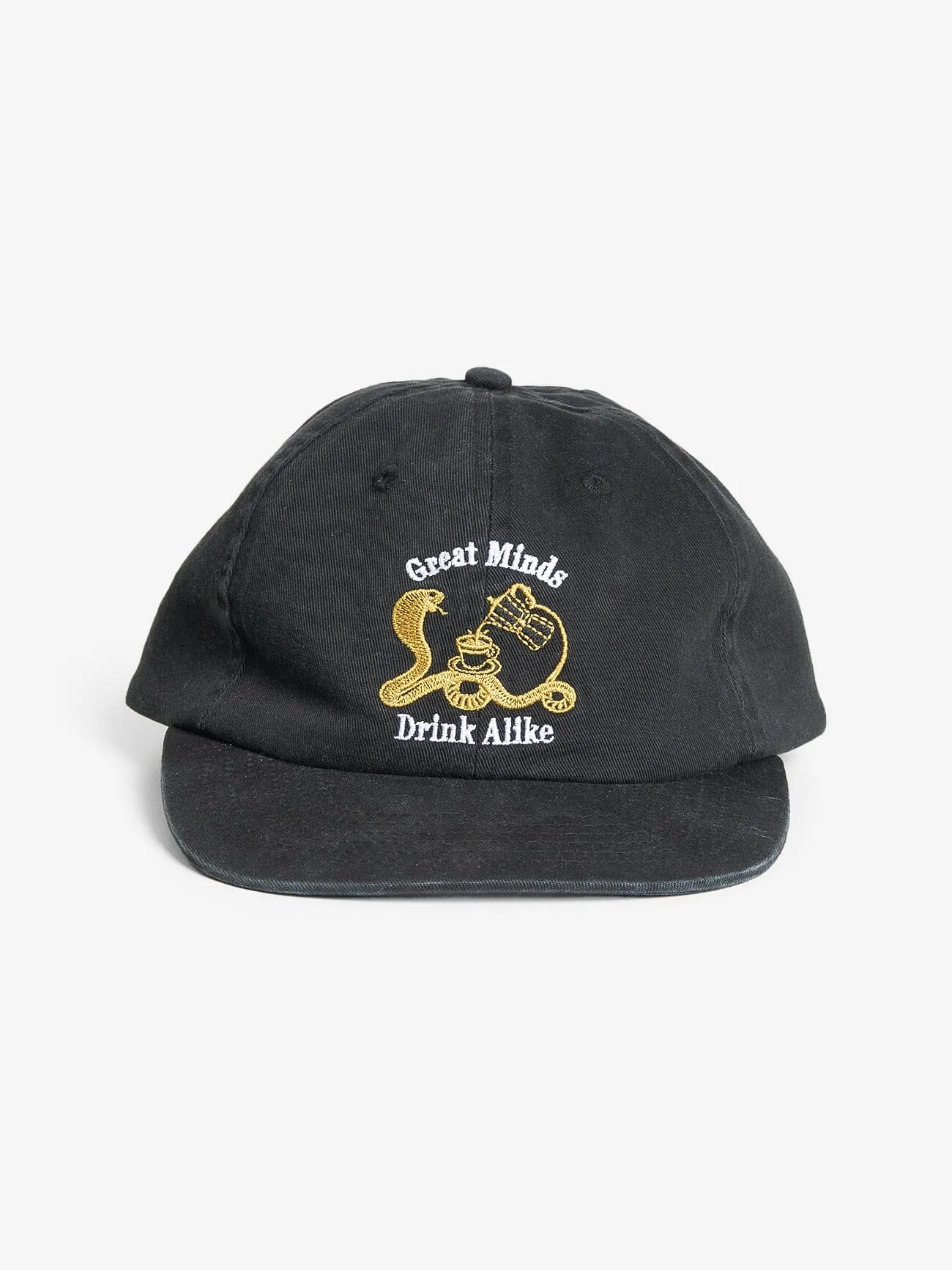 Allpress X Thrills Great Minds Drink Alike 6 Panel Cap - Black