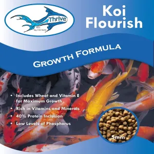 Anjon Manufacturing Thrive Koi Flourish Growth Formula Fish Food