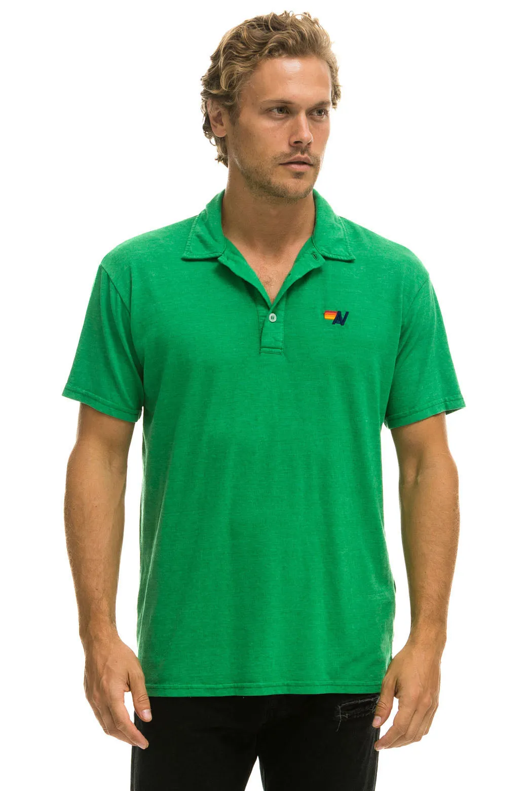 AVIATOR NATION POLO - KELLY GREEN