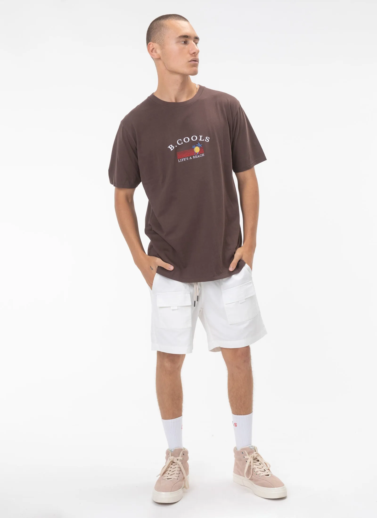 Beach Life Tee Tobacco