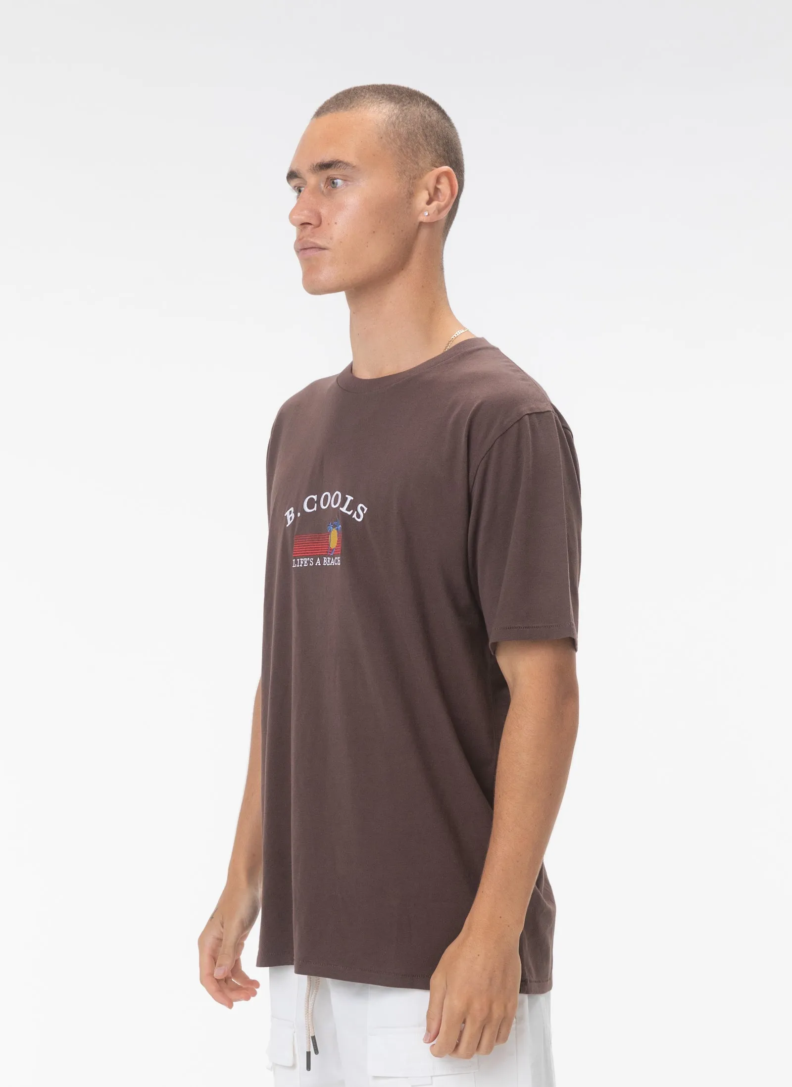 Beach Life Tee Tobacco