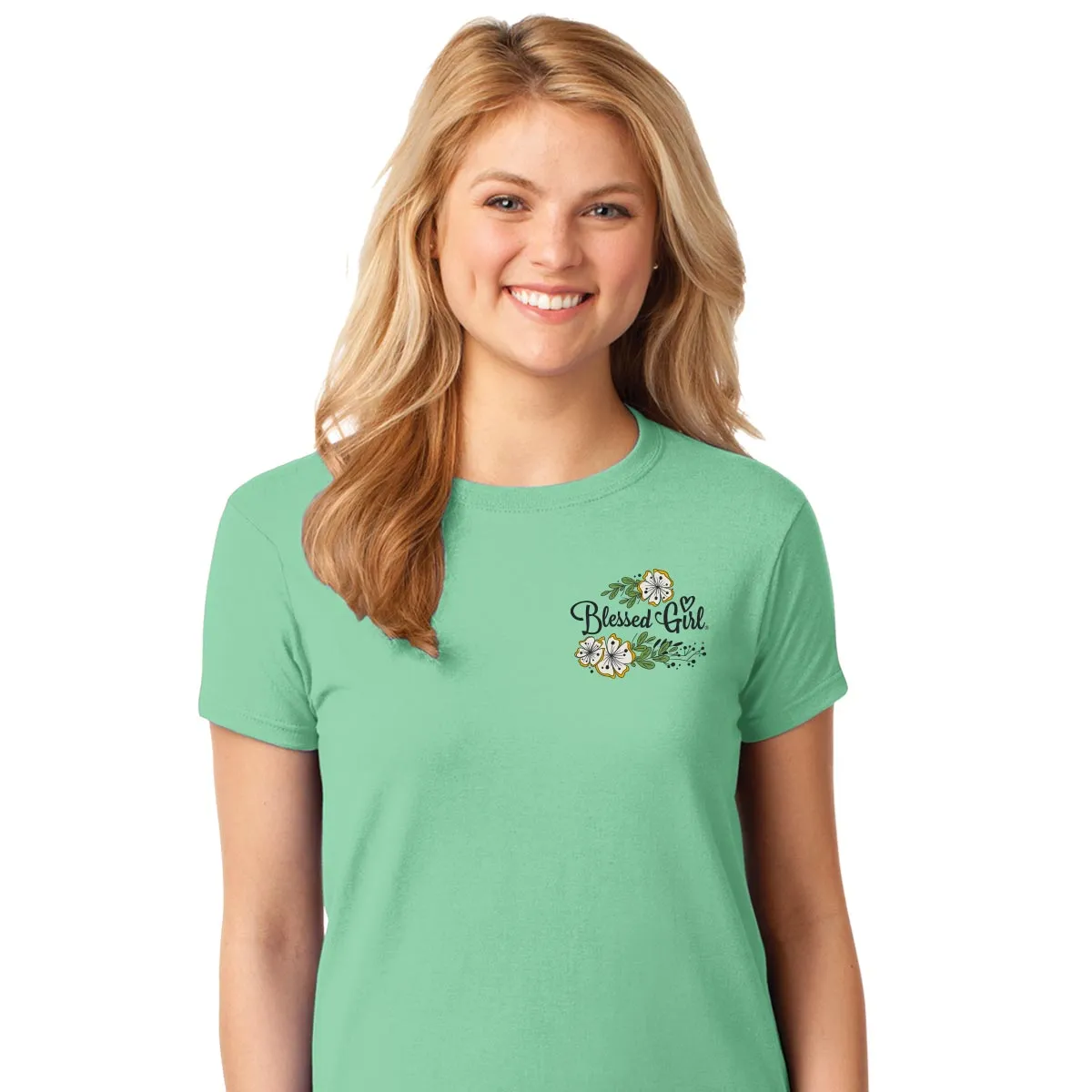 Blessed Girl Womens T-Shirt Bee Strong