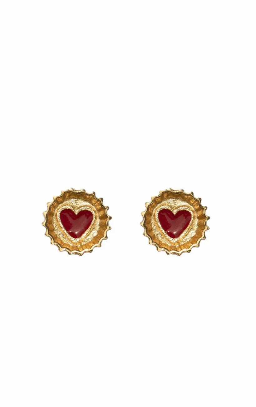 Bottle Cap Stud Earrings