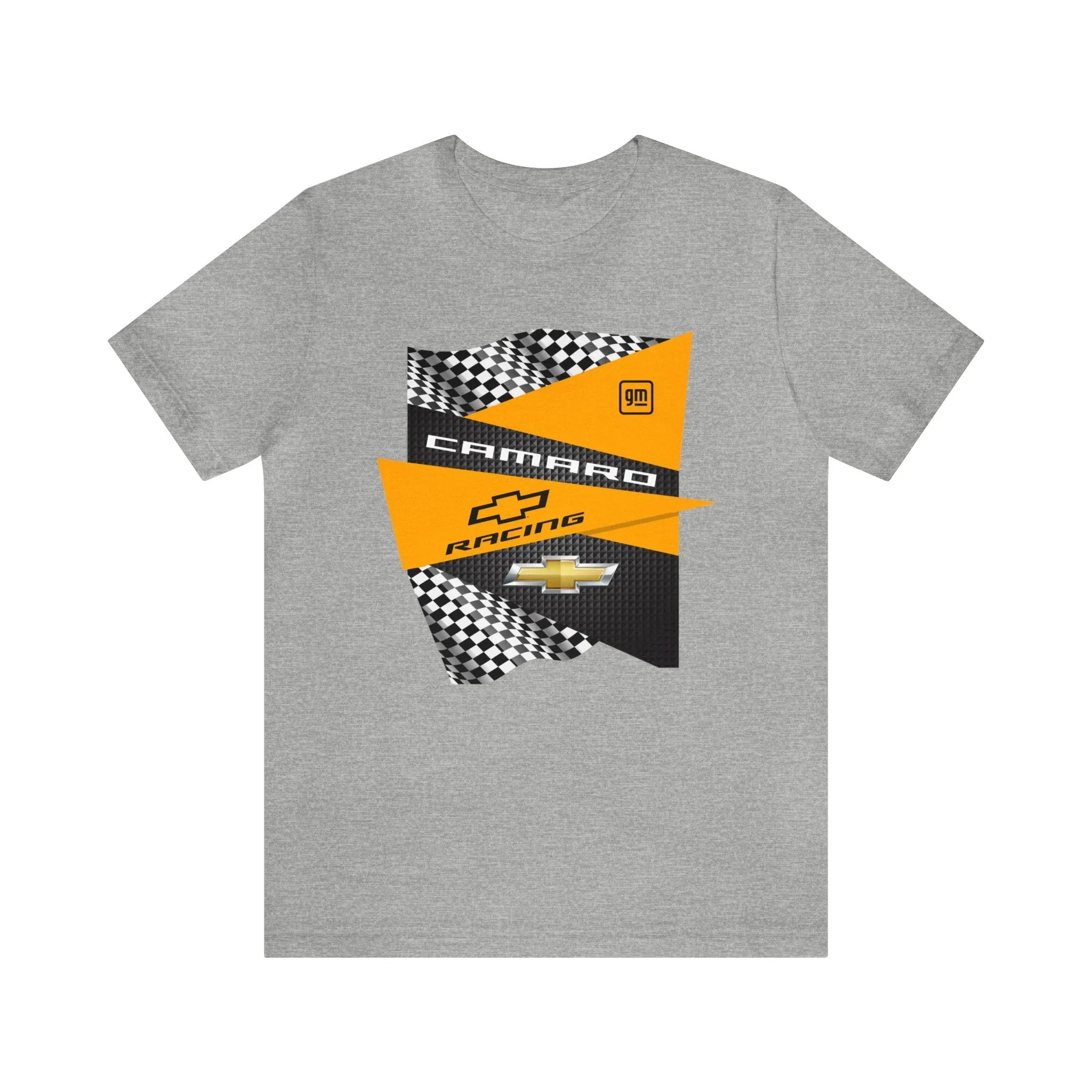 Camaro Yellow Checkered Jersey Short Sleeve Tee