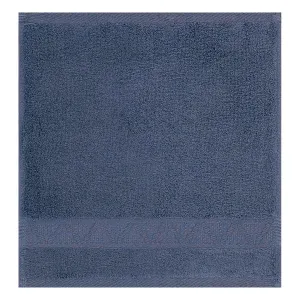 Caresse Jacquard Cotton Oriental Blue Hand Towel - 50% OFF