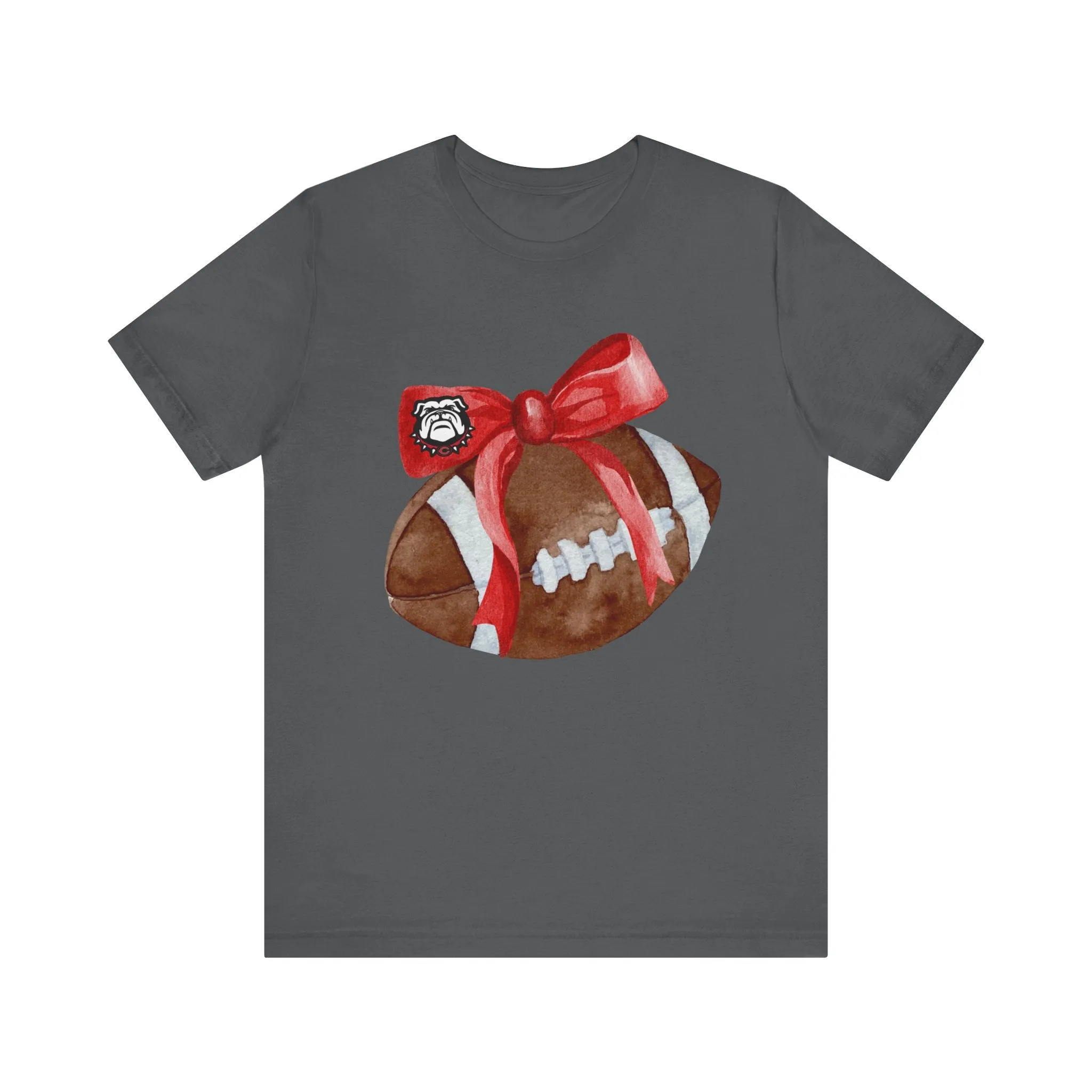 Cedartown Football and Bow Bella Canvas 3001 Unisex Jersey Short Sleeve Tee