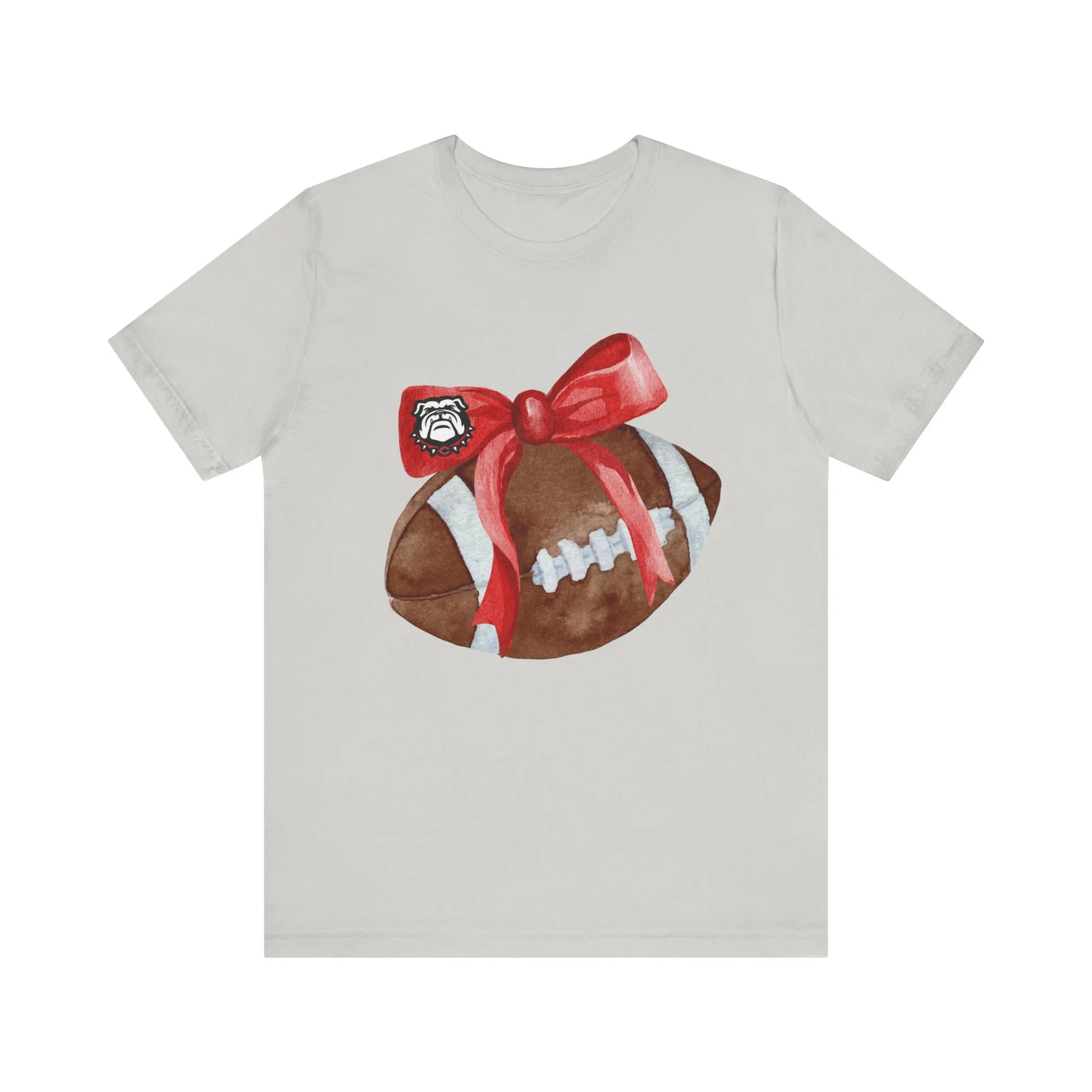 Cedartown Football and Bow Bella Canvas 3001 Unisex Jersey Short Sleeve Tee