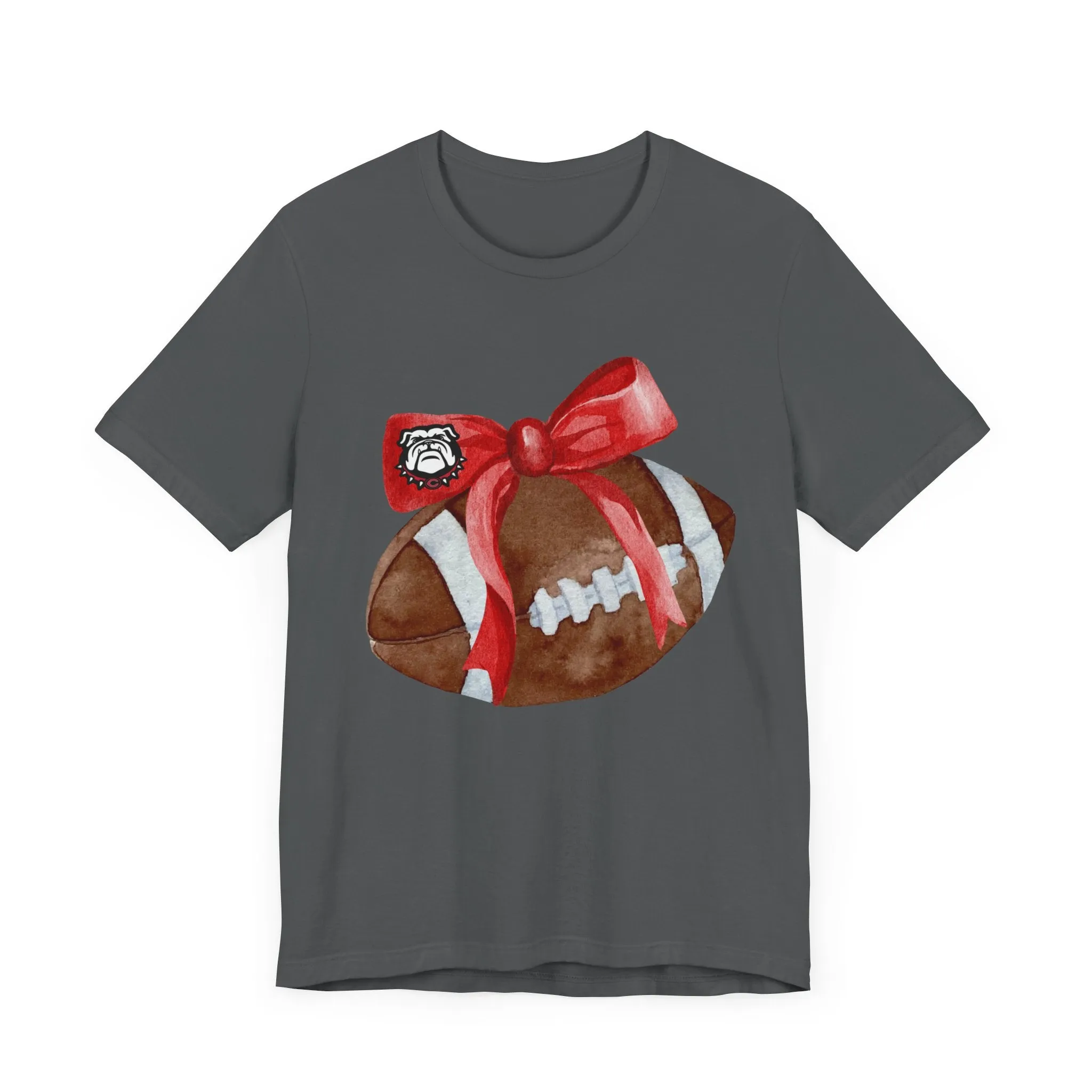 Cedartown Football and Bow Bella Canvas 3001 Unisex Jersey Short Sleeve Tee