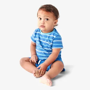 Clearance baby heathered pocket tee in stripe