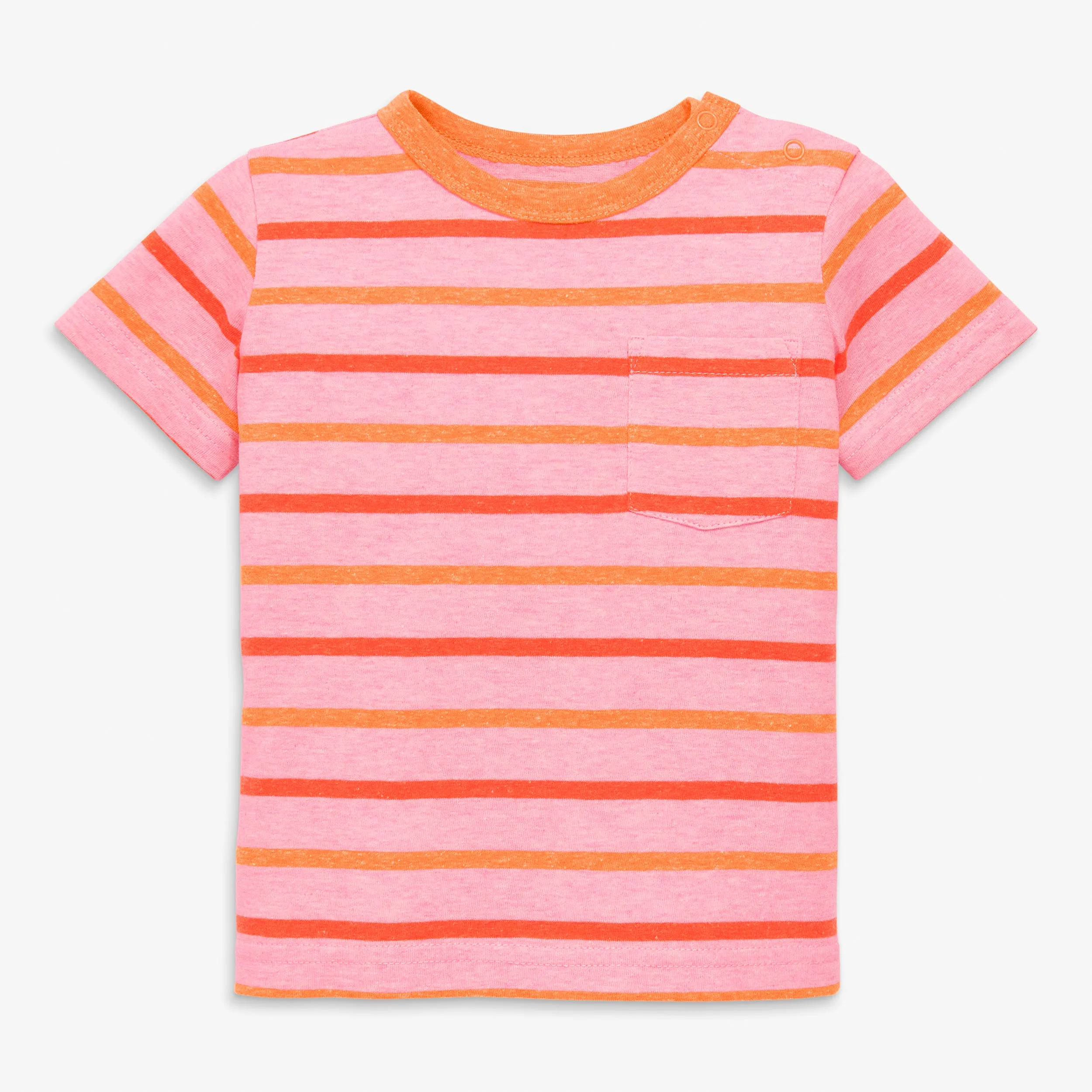 Clearance baby heathered pocket tee in stripe