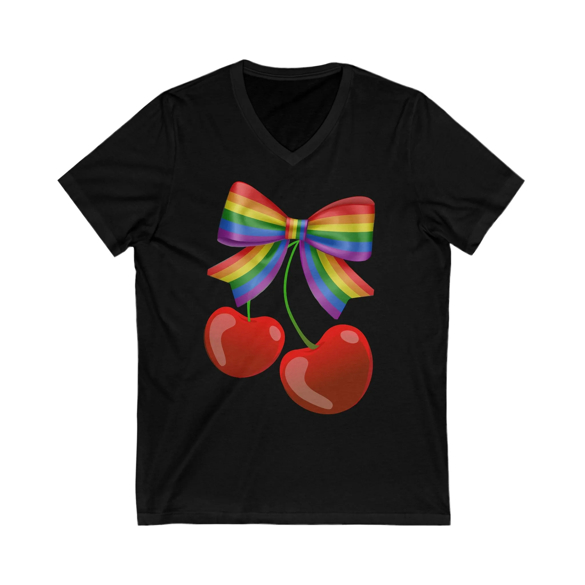 Coquette Cherry's & Bow | V-Neck