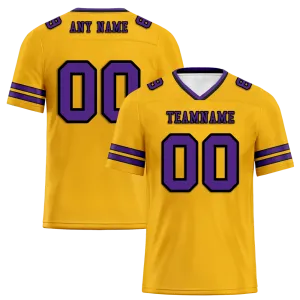 Custom Yellow Sleeve Stripes Purple Personalized Authentic Football Jersey FBJ02-bc0f08f