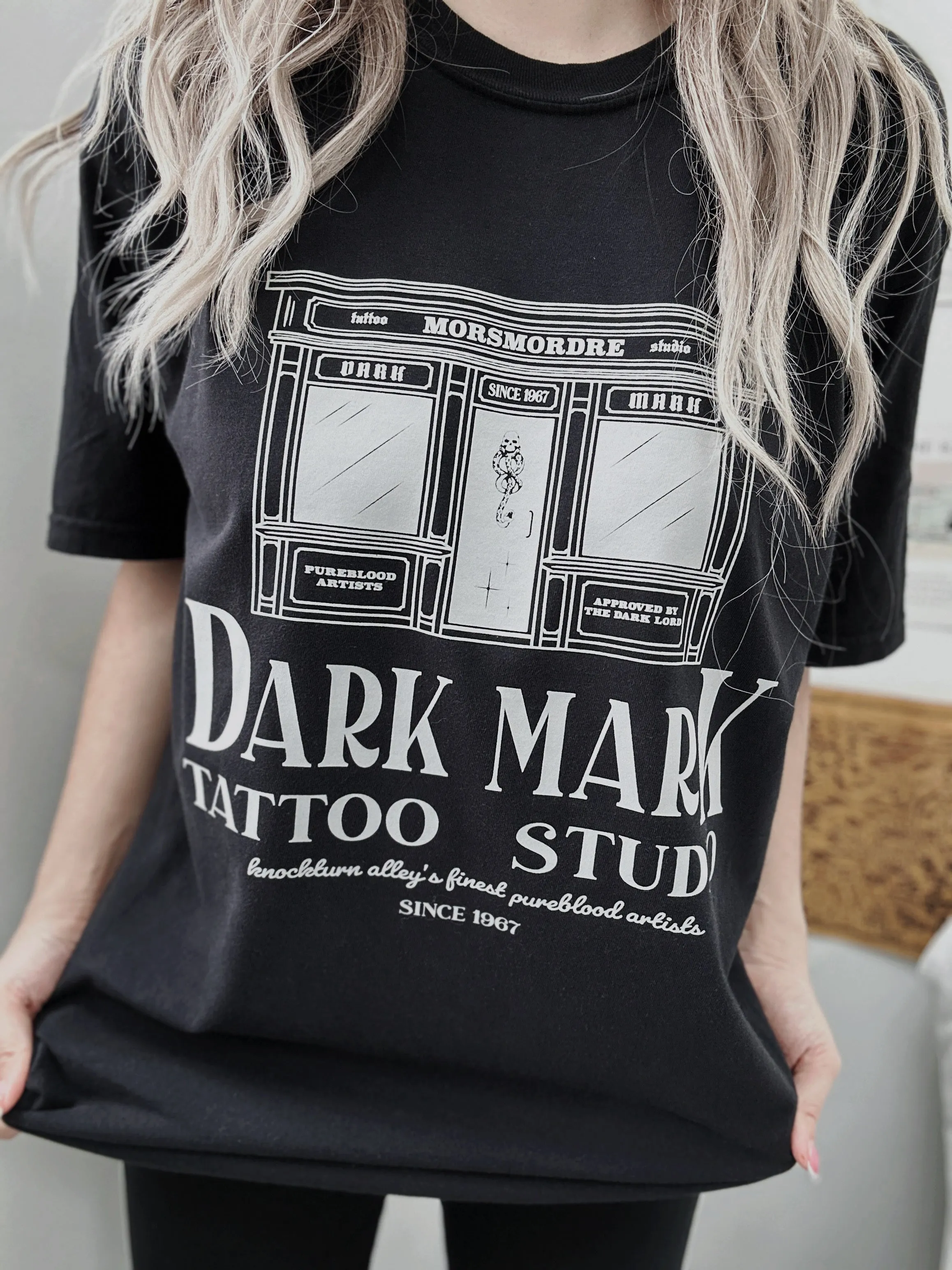 Dark Art Tattoo Studio Garment Dyed Tee