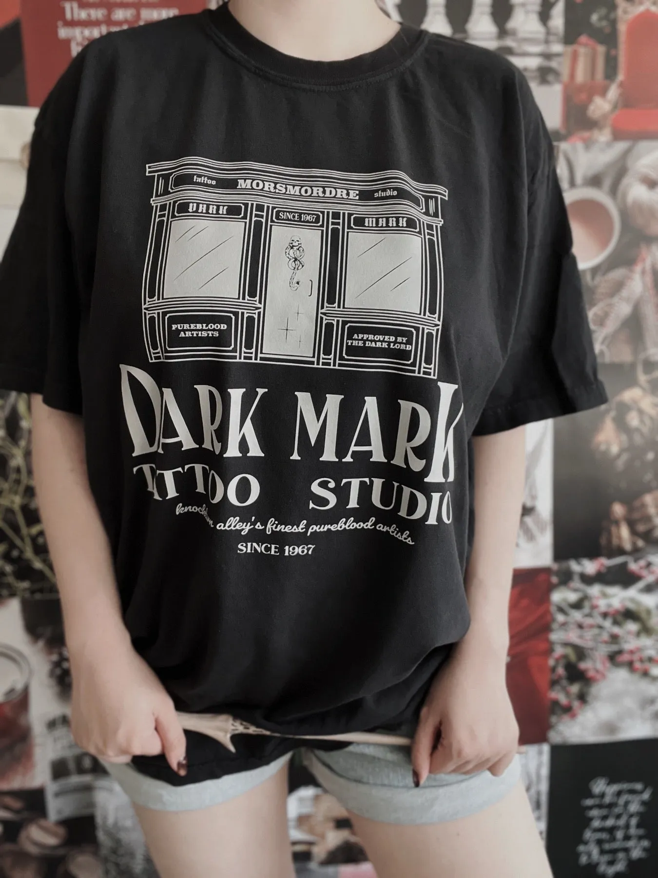 Dark Art Tattoo Studio Garment Dyed Tee