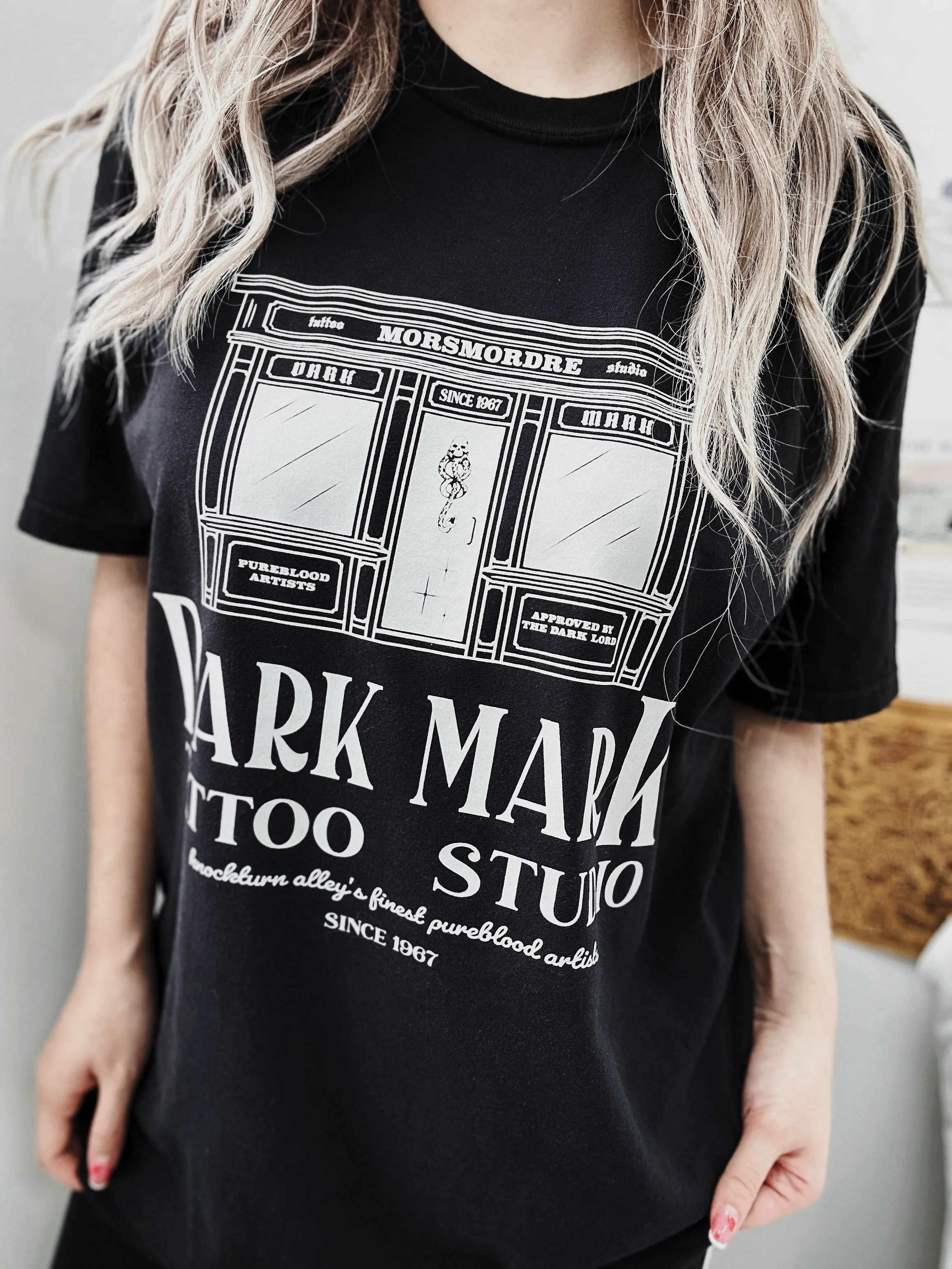 Dark Art Tattoo Studio Garment Dyed Tee