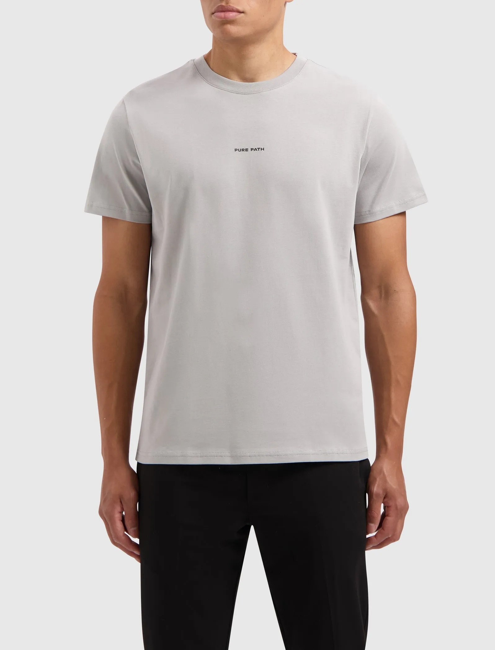 Essential Logo T-shirt | Grey Plain