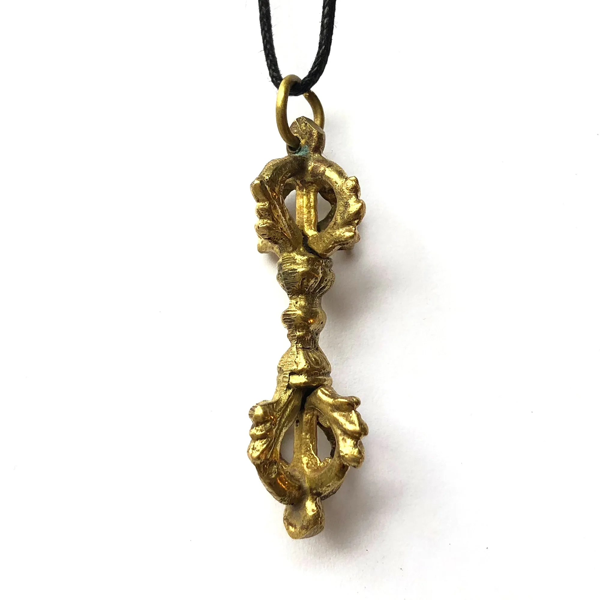 Fair Trade Nepalese Brass Buddhist Vajra / Dorje Pendant