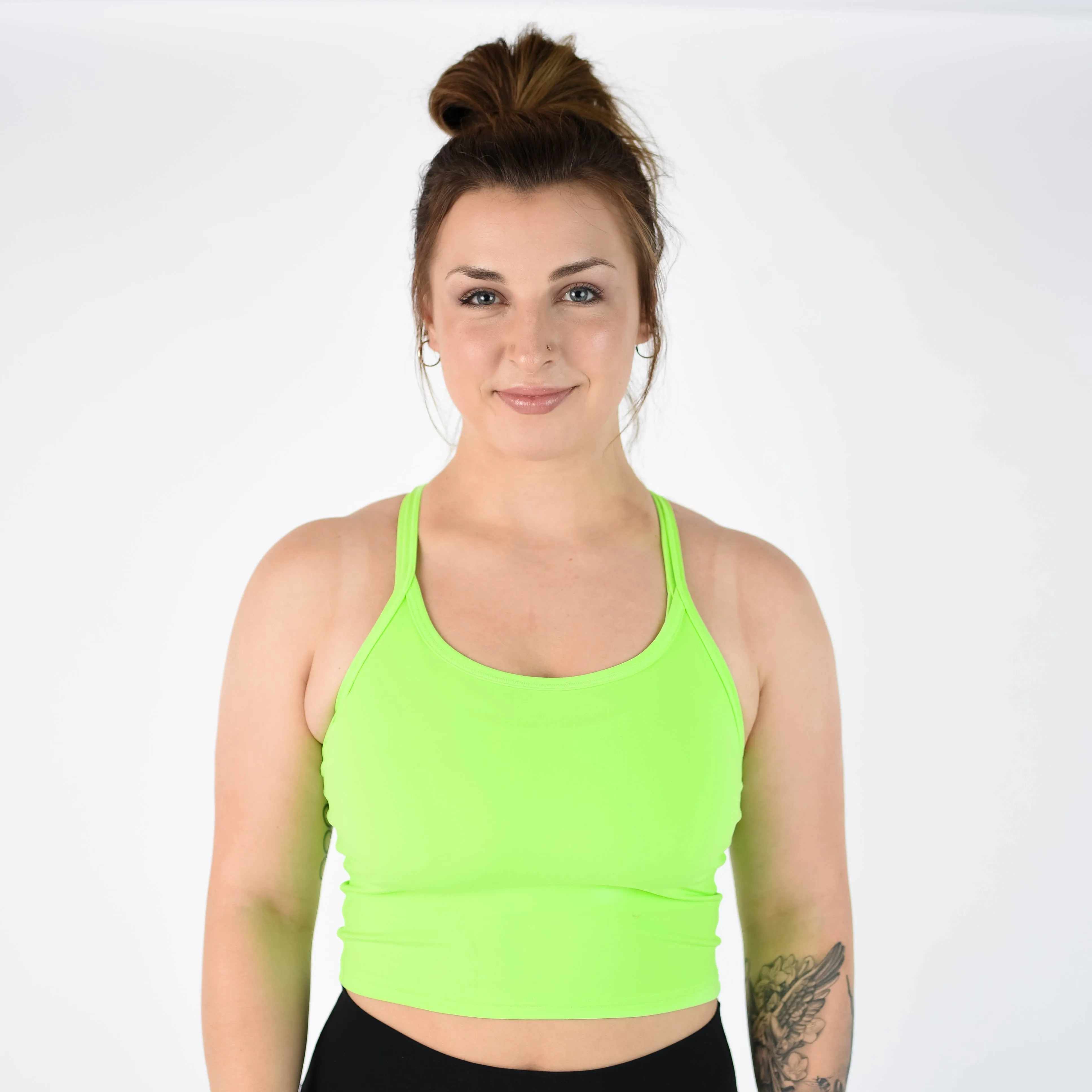 FLEO Switch Up Crop Tank - Lime