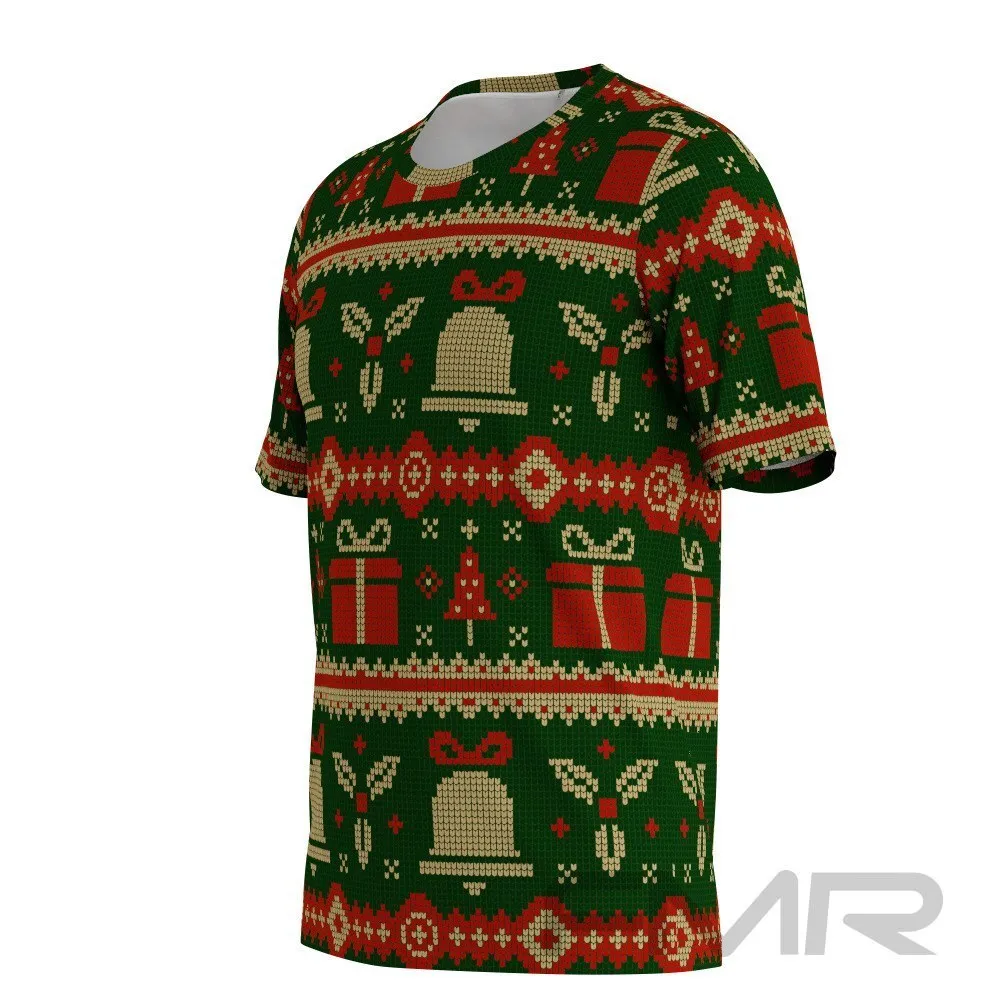 FMR Men's Green Ugly Sweater Short Sleeve Shirt