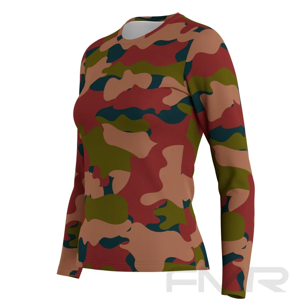 FMR Women's Camouflage Long Sleeve Running Shirt