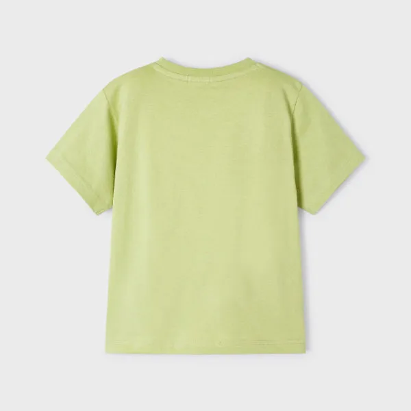 GREEN PRINT SHORT SLEEVE T-SHIRT FOR BOYS