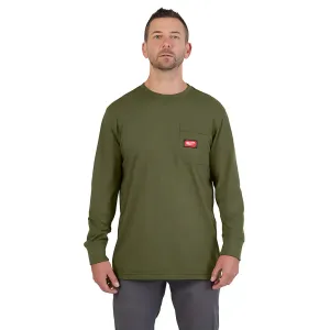 GRIDIRON™ Pocket T-Shirt - Long Sleeve Green S