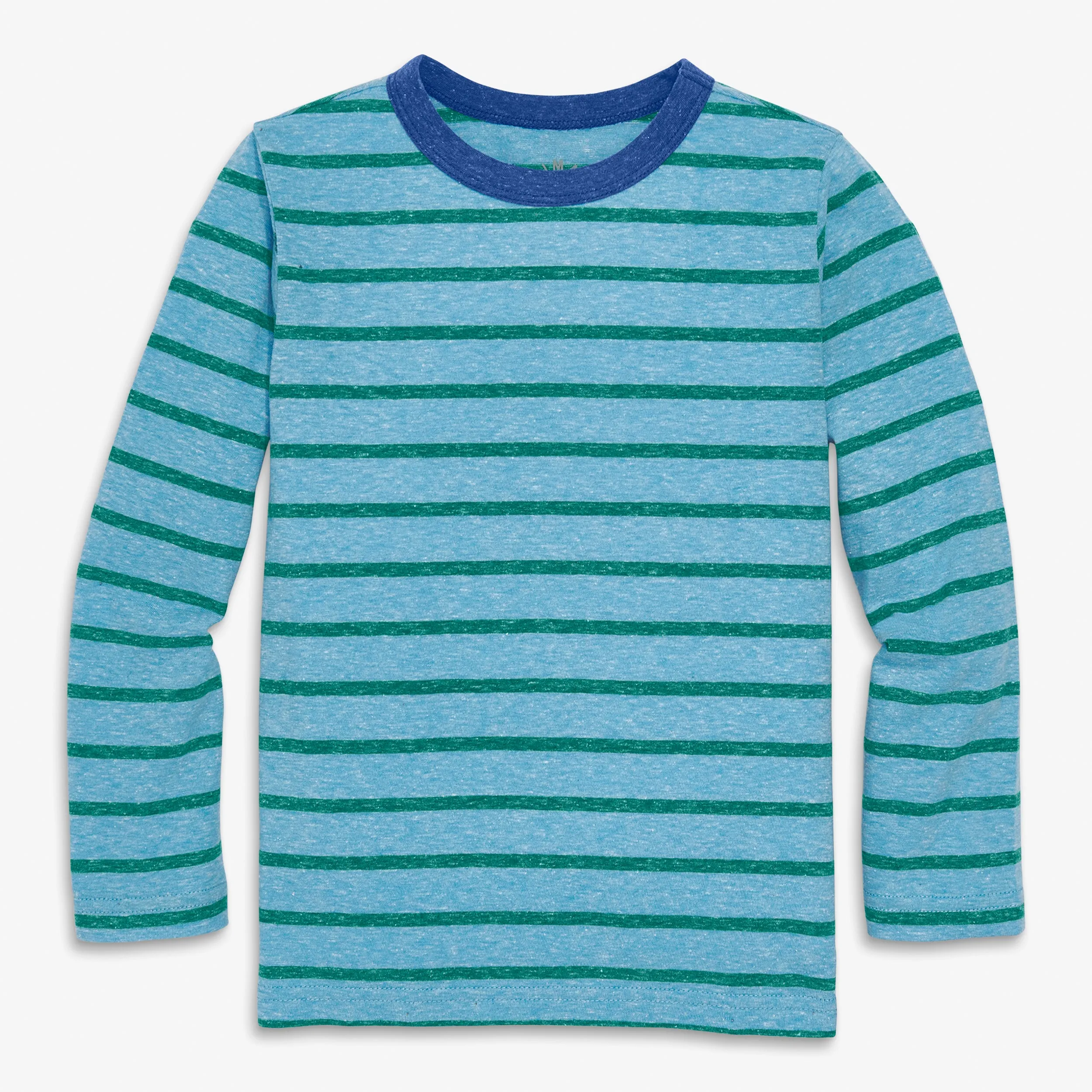 Heathered long sleeve tee in stripe