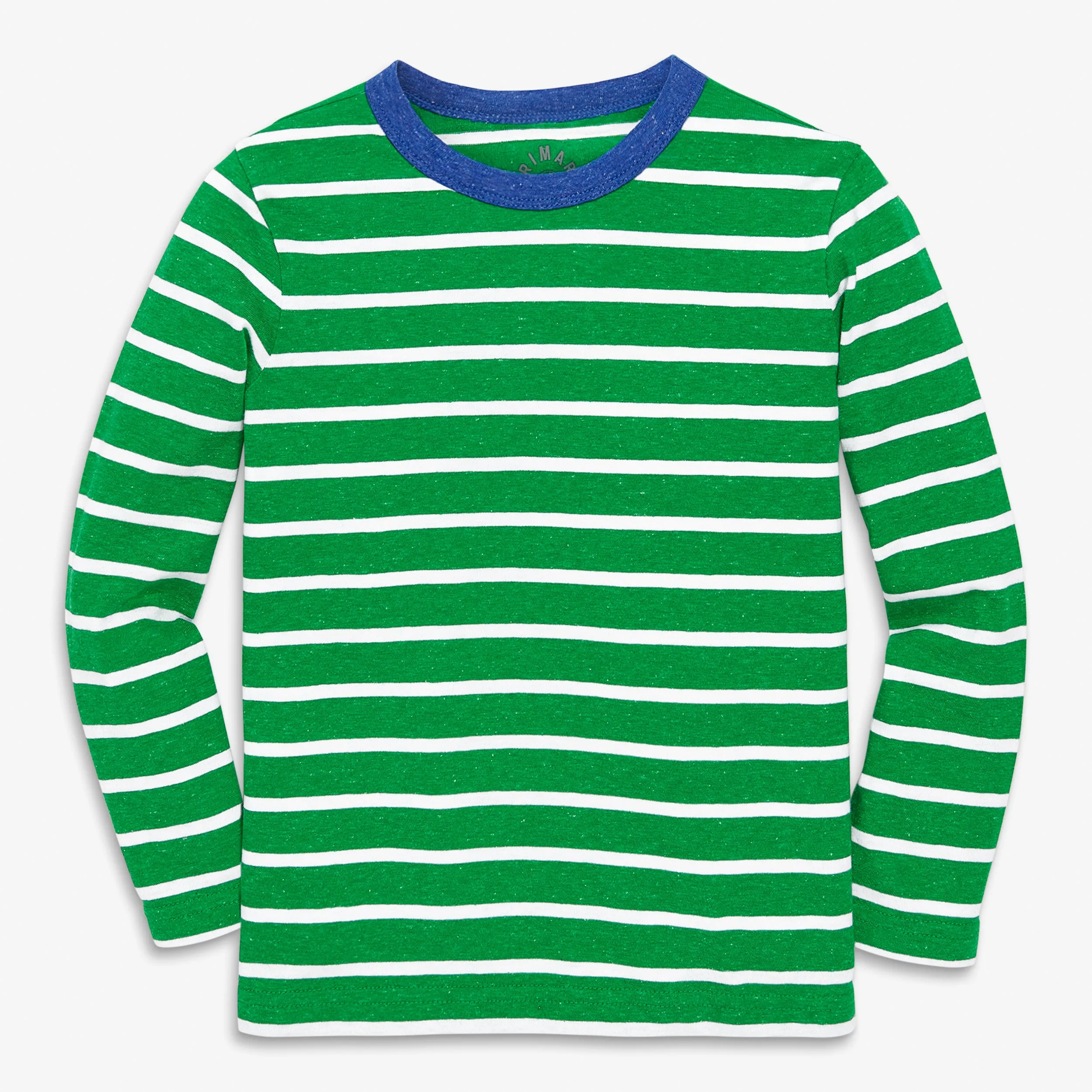 Heathered long sleeve tee in stripe