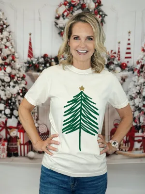 Ivory Simple Tree Tee