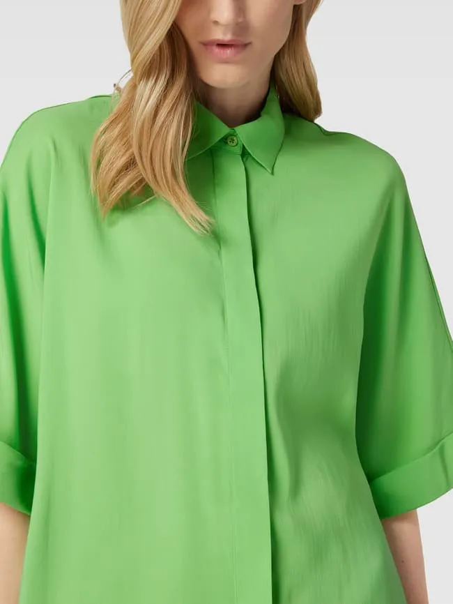 Jake*s Collection Raglan Short Sleeve Blouse, Green