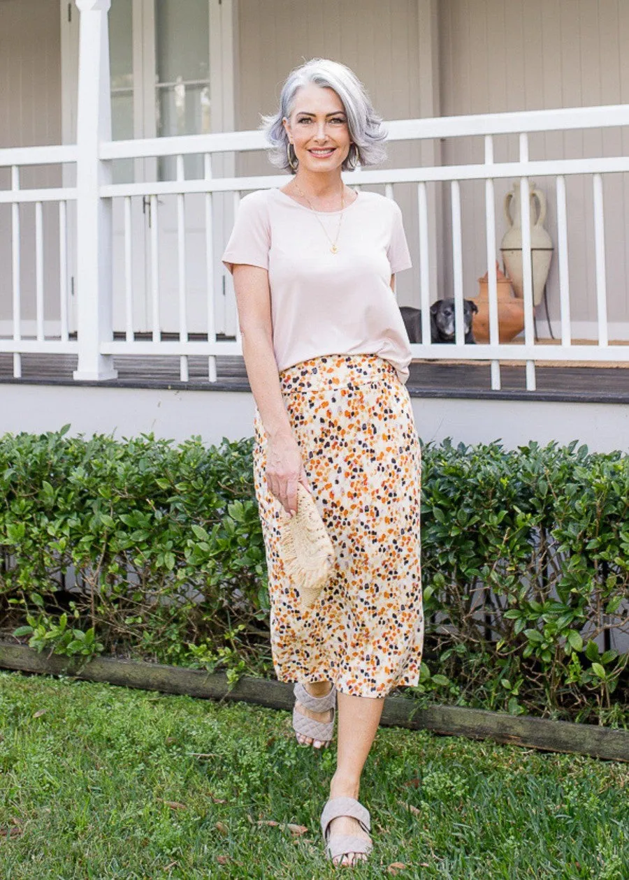 Janis Short Sleeve Bamboo T-Shirt - Blush