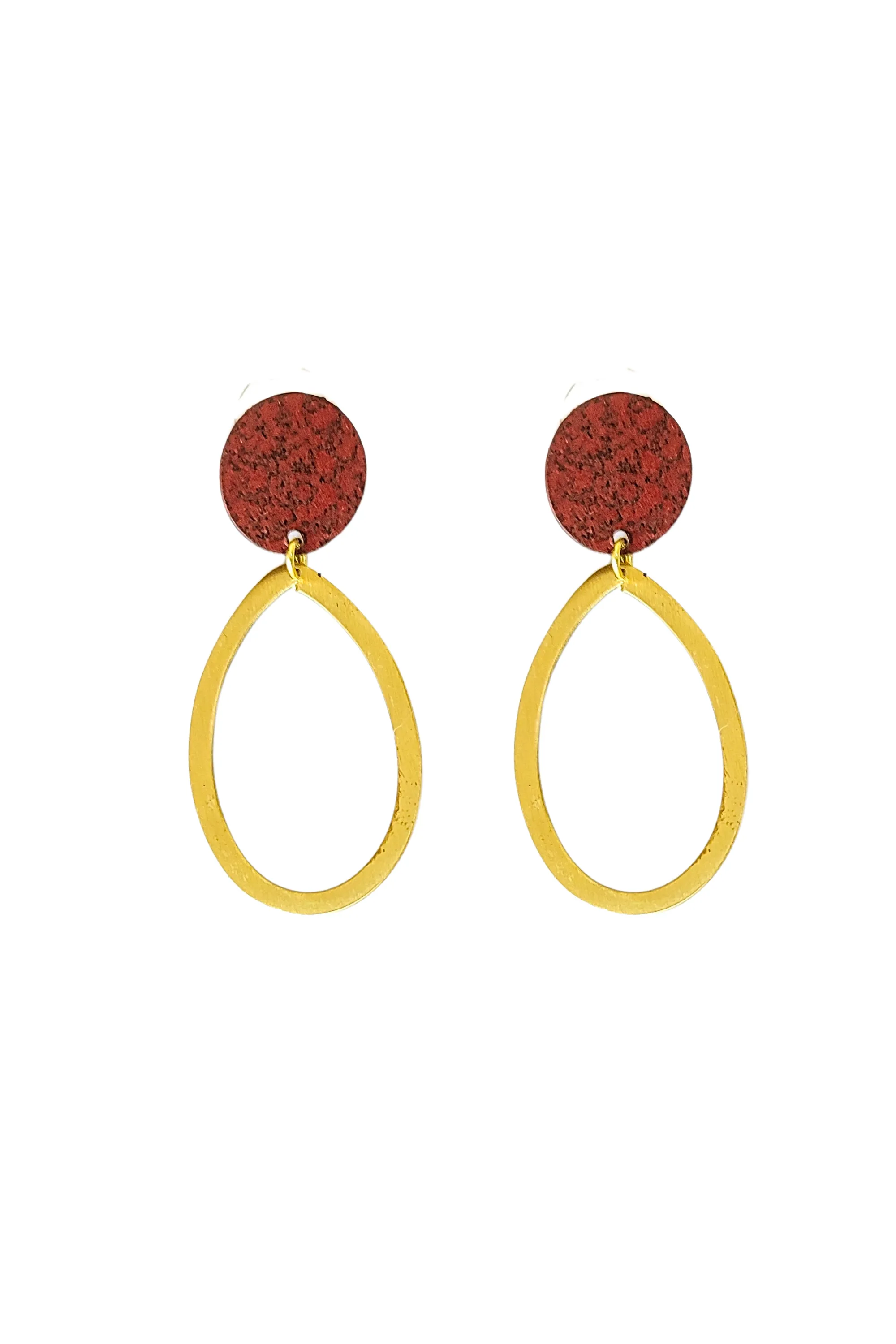 Jia earrings, berry