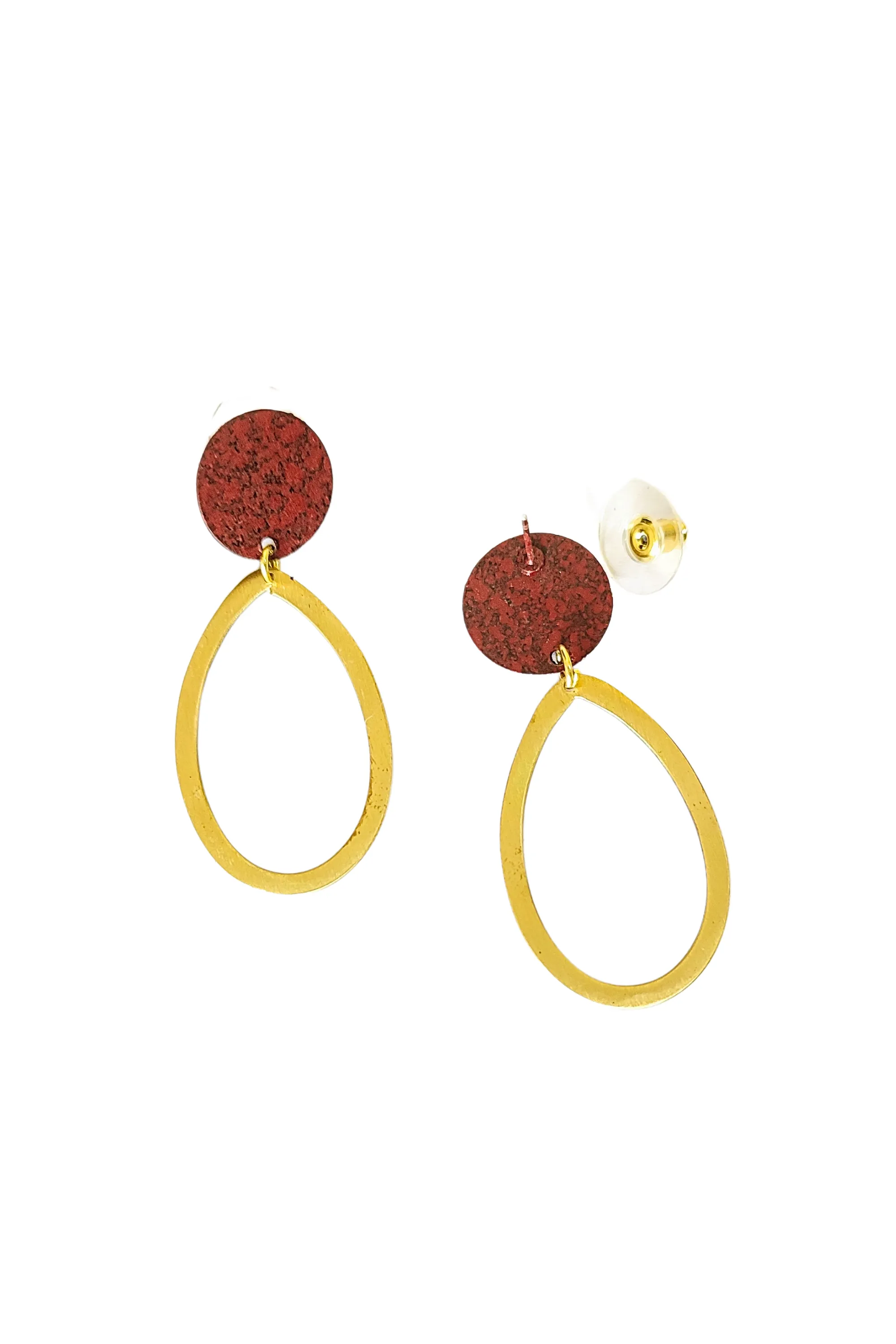 Jia earrings, berry