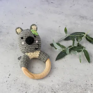 Koala Wood Ring Rattle