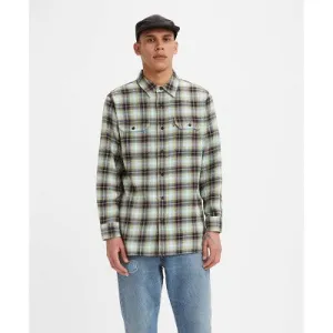 Levi's Men's Classic Fit Long Sleeve Button-Down Shirt - Olive Green S