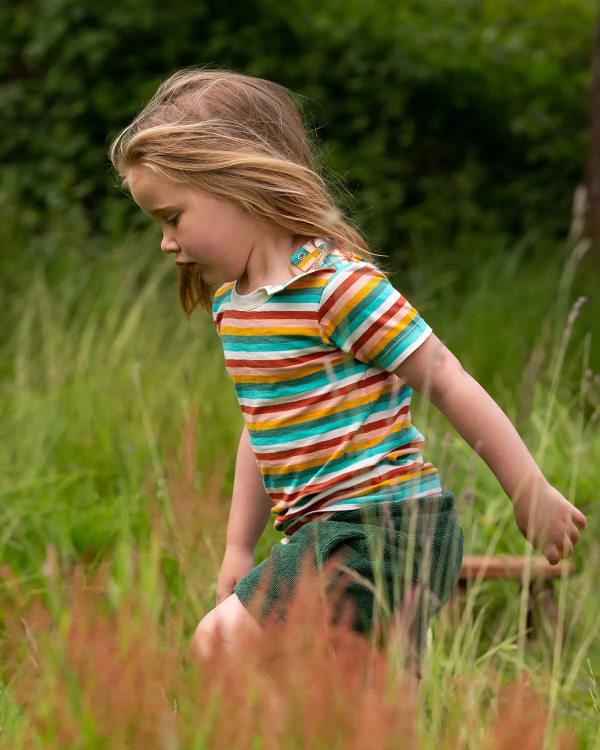 LGR Rainbow Stripes Summer Short Sleeve T-Shirt