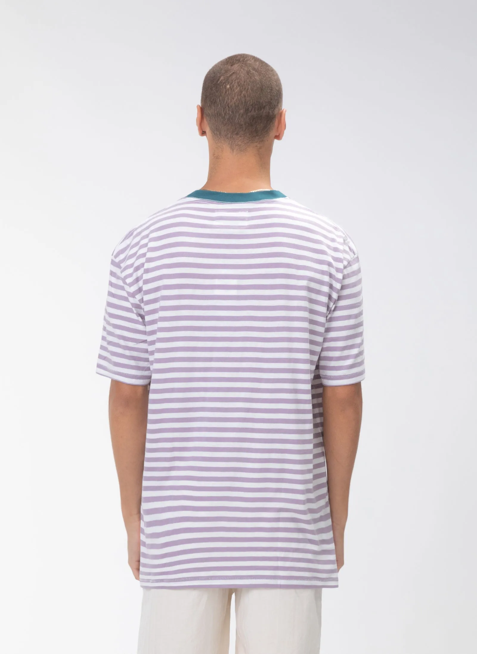 Logo Homie Tee Lilac Stripe