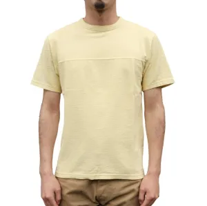 Loop & Weft Recycled Cotton High Gauge Pile Crewneck Tee (Cream)