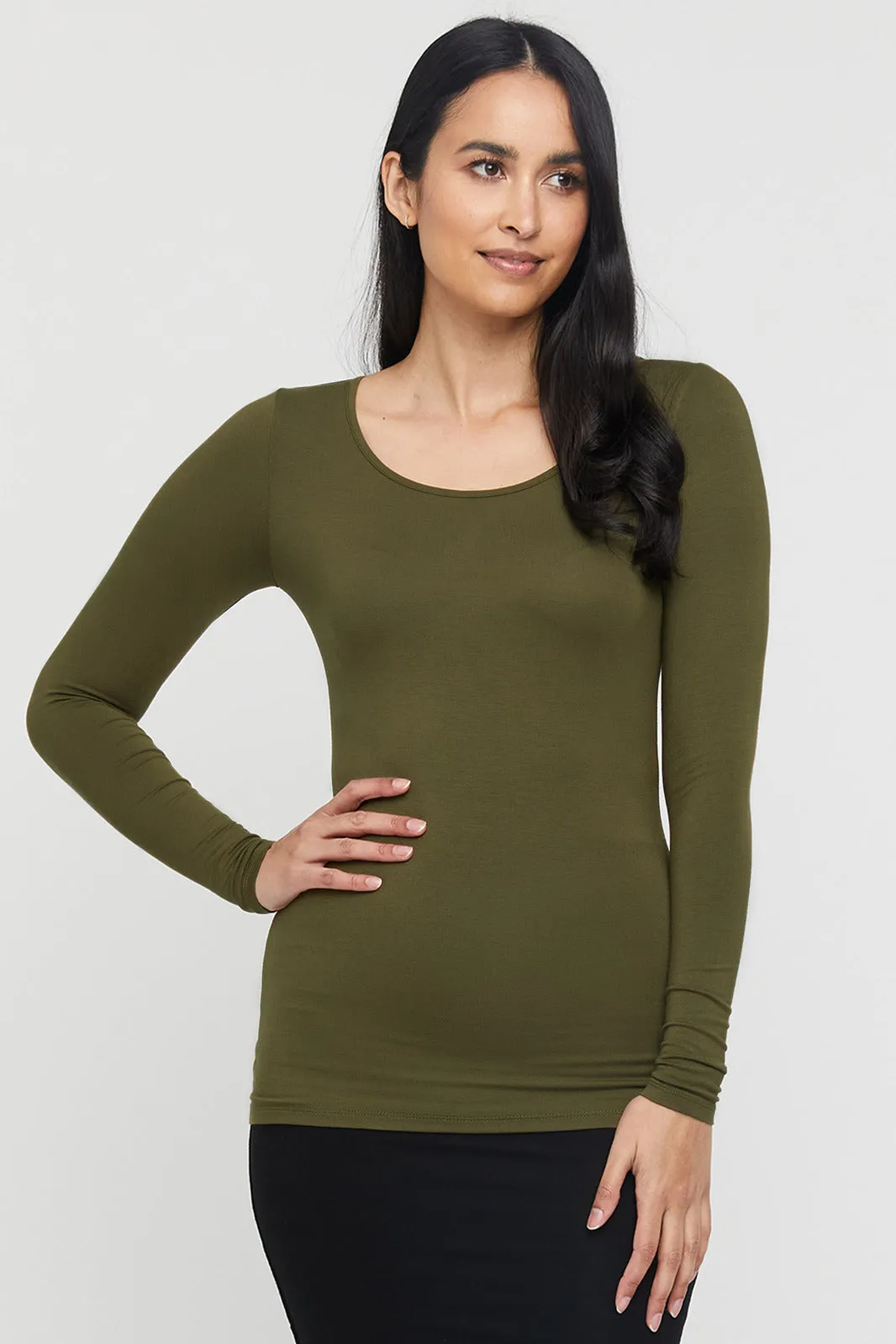 L/S Layering Top - Dark Olive