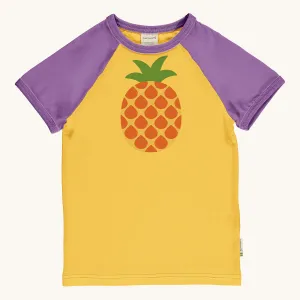 Maxomorra Pineapple Raglan Short Sleeve Top