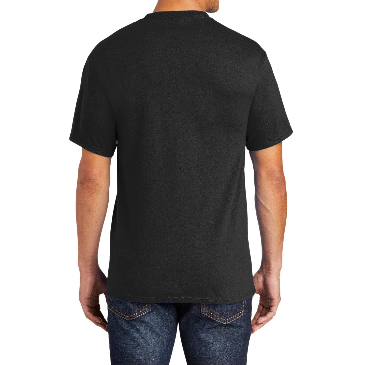 Men's 50/50 Cotton/Poly Tall Core Blend Pocket T-Shirt