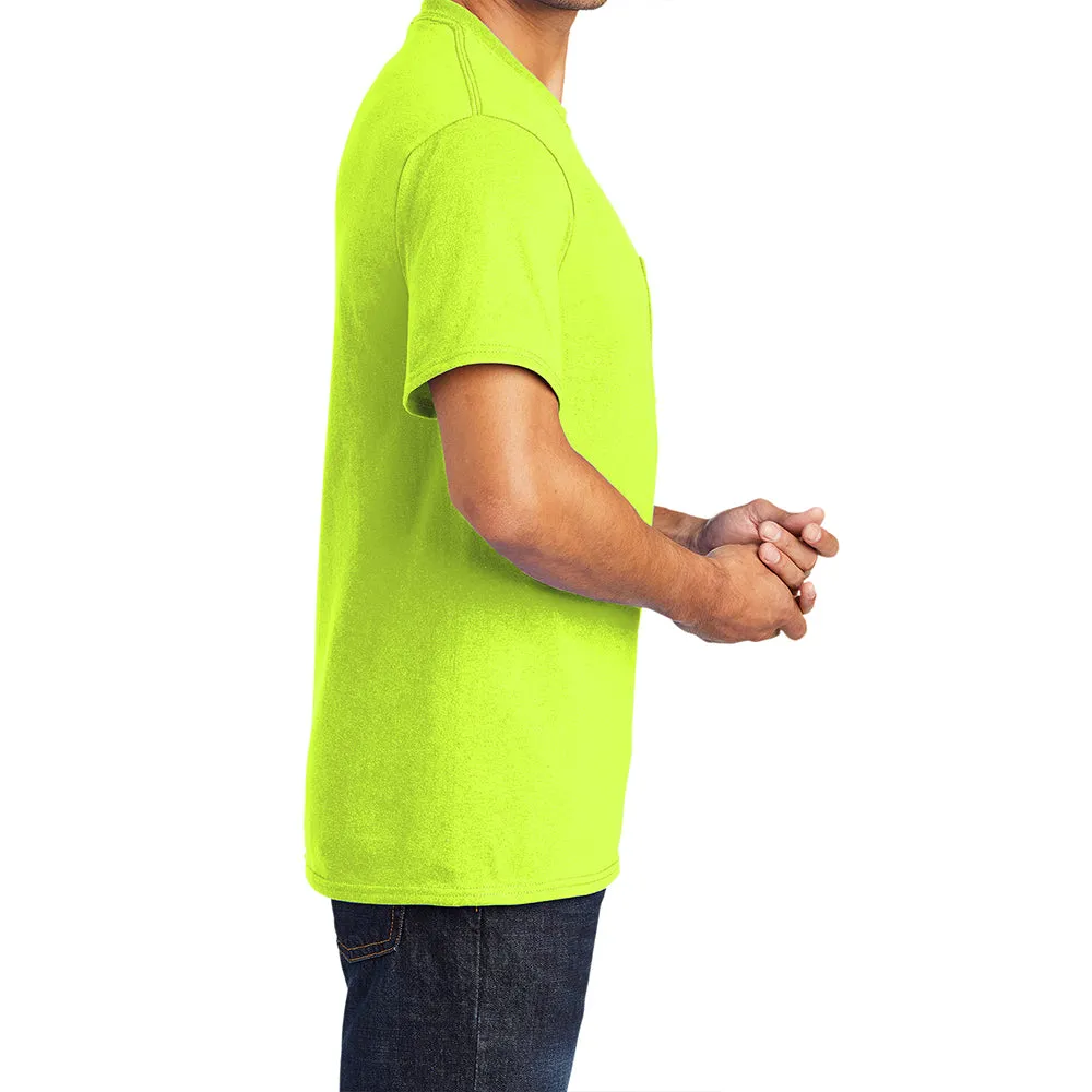 Men's 50/50 Cotton/Poly Tall Core Blend Pocket T-Shirt