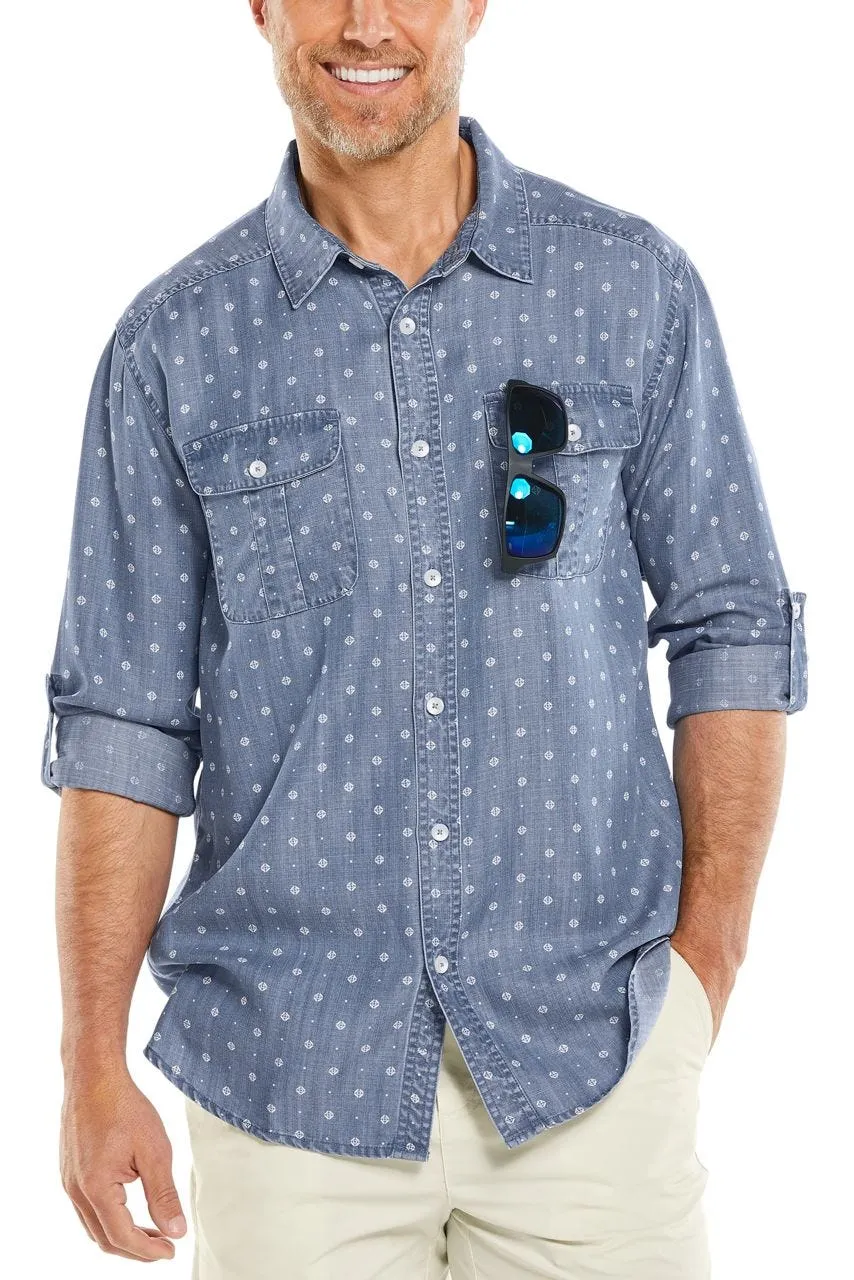 Men's Carson Chambray Shirt  |  Light Indigo Foulard