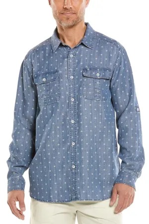 Men's Carson Chambray Shirt  |  Light Indigo Foulard