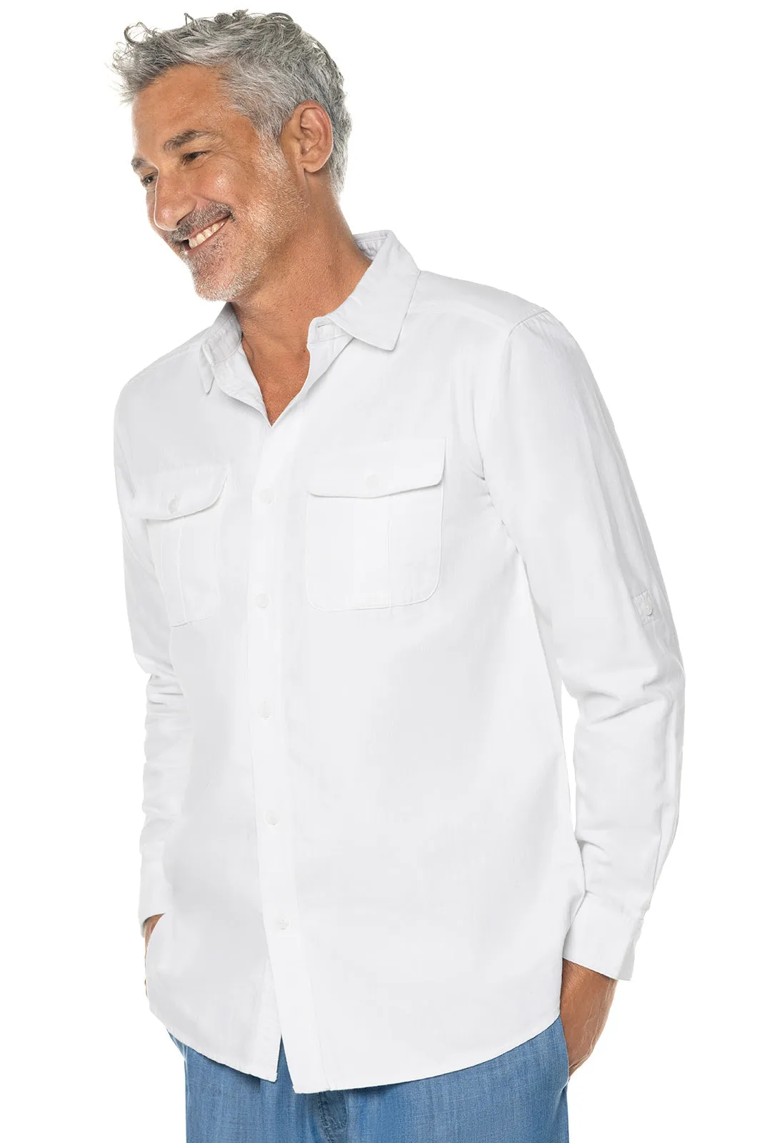 Men's Carson Chambray Shirt  |  White Chambray