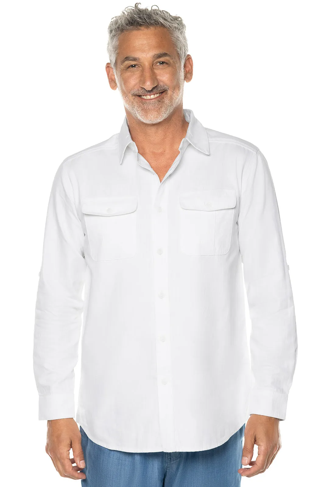 Men's Carson Chambray Shirt  |  White Chambray